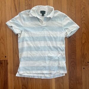 J.CREW Always 1984 Rugby Shirt In Broad Stripe For Men Blue White Mens Medium
